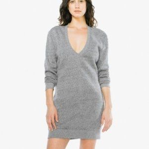NEW American Apparel Mock Twist V dress size L